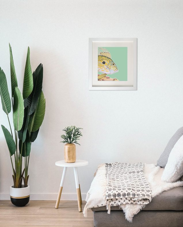 John Dory painting hanging in a room