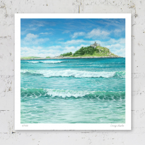 Signed print of St Michael's Mount