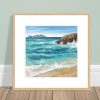 Framed print of Godrevy in Cornwall