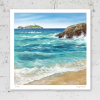 Signed print of Godrevy Lighthouse