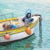 St Ives boat painting