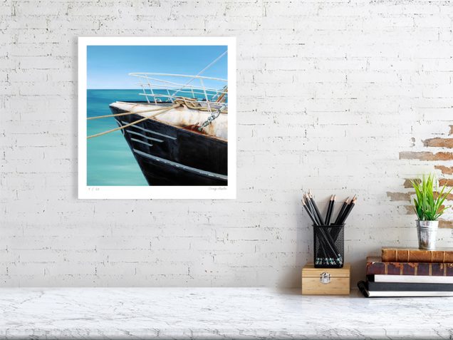 Limited edition print of a fishing trawler