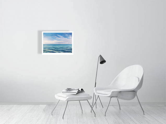 Signed print of a seascape